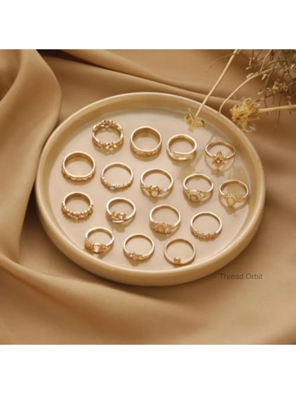 Vintage Stackable Knuckle Rings Set - Dainty Boho Adjustable Midi Rings